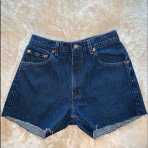 low rise jean shorts